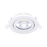 Noxion LED uchylny Slim Spot Valkoinen 6W 550lm - 930 Ciepła Biel | Aukko 75mm - IP54 - Najlepsze renderowanie kolorów 
