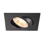 SLV New Tria 68 Spot Aluminium Czarny Plac | Aukko 68mm - Nadaje Się Do 1x GU10 