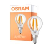 Osram LED Classic LED E14 Gruszka Włókno Przezroczysty 1.2W 255lm - 840 Zimna Biel | Zamienne 25W