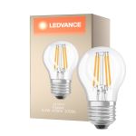 Ledvance Classic LED E27 Gruszka Włókno Przezroczysty 4.2W 470lm - 927 Bardzo Ciepła Biel | Najlepsze renderowanie kolorów - Ściemnianie - Zamienne 40W