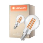 Ledvance Classic LED E14 Piłka Włókno Przezroczysty 3.8W 806lm - 827 Bardzo Ciepła Biel | Zamienne 60W