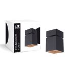D'Lite Lampa sufitowa Kubo Czarny Uchylny i Obrotowy | IP20 - Nadaje Się Do 1x GU10