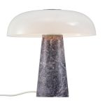 DFTP by Nordlux Lampa Stołowa Glossy Marmur i Szkło Szary | 320mm - Nadaje Się Do 1x E27