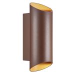 Nordlux Nico Światło Ścienne Aluminium Zardzewiały Up & Down | IP54 - Nadaje Się Do 2x GU10