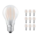 Opakowanie 10x Ledvance Classic LED E27 Gruszka Włókno Matowy 7.5W 1055lm - 827 Bardzo Ciepła Biel | Zamienne 75W