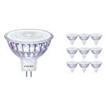 Opakowanie 10x Philips Master Value LED Spot GU5.3 MR16 5.8W 490lm 36D - 940 Zimna Biel | Najlepsze renderowanie kolorów - Ściemnianie - Zamienne 35W