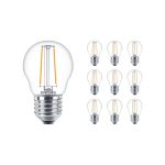 Opakowanie 10x Philips Corepro LED Żarówka E27 Gruszka Przezroczysty 7W 806lm - 827 Bardzo Ciepła Biel | Zamienne 60W