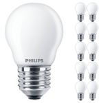 Opakowanie 10x Philips Master Value LED Lustre E27 Piłka Matowy 3.4W 470lm - 927 Bardzo Ciepła Biel | Najlepsze renderowanie kolorów - Ściemnianie - Zamienne 40W