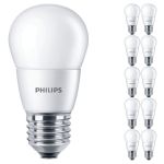 Opakowanie 10x Philips Corepro LED Lustre E27 Piłka Matowy 7W 806lm - 827 Bardzo Ciepła Biel | Zamienne 60W