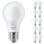 Opakowanie 10x Philips Corepro LED Żarówka E27 Gruszka Matowy 7W 806lm - 827 Bardzo Ciepła Biel | Zamienne 60W
