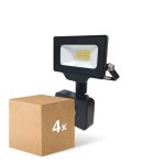 Opakowanie 4x Noxion LED Iluminacja Beamy G3 10W 1100lm 100D - 840 Zimna Biel | IP44 - Czujnik ruchu i Światła - Symetryczny