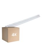 Opakowanie 4x Noxion Belka Click Reflektor V2 LED T8 | Nadaje Się Do 1x 150cm Rura LED