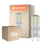 Opakowanie 10x Ledvance Performance LED Capsule Przezroczysty G9 2.6W 320lm - 827 Bardzo Ciepła Biel | Zamienne 30W