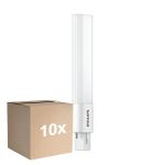 Opakowanie 10x Philips CorePro PL-S LED 5W - 830 Ciepła Biel | 2-Piny - Zamienne 11W
