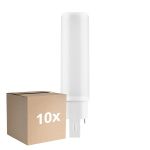 Opakowanie 10x Ledvance Dulux-D LED 6W - 840 Zimna Biel | 4-Piny - Zamienne 13W