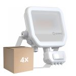 Opakowanie 4x Ledvance LED Iluminacja Aluminium Valkoinen 17W 2400lm 100D - 840 Zimna Biel | IP65 - Czujnik Ruchu I Światła - Symetryczny