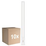 Opakowanie 10x Philips Corepro PL-L LED 24W 3400lm - 865 Światło Dzienne | 4-Piny - Zamienne 55W