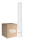 Opakowanie 10x Noxion Lucent PL-L LED 11.9W 1450lm - 830 Ciepła Biel | 4-Piny - Zamienne 24W
