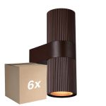 Opakowanie 6x Nordlux Kyklop Światło Ścienne Aluminium Zardzewiały  Up & Down | Nadaje Się Do 2x GU10