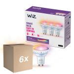 Opakowanie 6x Opakowanie 3x WiZ Smart LED Spot GU10 PAR16 5W 400lm 36D | Najlepsze Renderowanie Kolorów - Ściemnianie - Zamienne 50W
