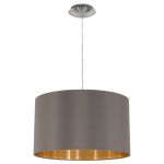 Eglo Lampa Wisząca Maserlo Stal Satynowy Nikiel | Nadaje Się Do E27
