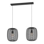 Eglo Lampa Wisząca Rinroe Stal Czarny | Nadaje Się Do 2x E27