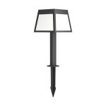 Eglo Kolec Światło Altilia Solar Czarny 7W 790lm - 830 Ciepła Biel | IP65 - Czujnik Ruchu