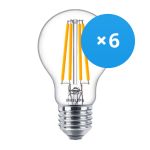 Opakowanie 6x Philips Corepro LED Żarówka E27 Gruszka Przezroczysty 10.5W 1521lm - 827 Bardzo Ciepła Biel | Zamienne 100W
