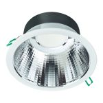 Philips LED Downlight Coreline DN142B Aluminium Valkoinen 19.2W 2300lm 60D - 830 Ciepła Biel | Aukko 200mm - IP20 - UGR<19