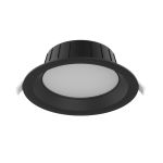 Noxion LED Downlight Hera Średni Wpuszczany Czarny 15W 1500lm 80D - 827-830-840 CCT | 176mm - Aukko 150mm
