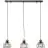 Brilliant Avia Lampa Wisząca Metal Drewno Czarny Drewno | Nadaje Się Do 3x E27