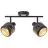 Brilliant Tyas Lampa sufitowa Aluminium Metal Czarny Złoty | Nadaje Się Do 2x E14