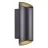 Nordlux Nico Światło Ścienne Aluminium Czarny Up & Down | IP54 - Nadaje Się Do 2x GU10