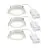 Opakowanie 3x Nordlux Downlight Olea Valkoinen 4.4W 345lm 110D - 930 | 68mm - IP65 - Najlepsze Renderowanie Kolorów