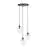 Emibig Lampa Wisząca Astral Stal Czarny | Nadaje Się Do 3x E14 - Max 10W