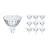 Opakowanie 10x Philips Corepro LED Spot GU5.3 MR16 4.4W 345lm 36D - 827 Bardzo Ciepła Biel | Zamienne 35W