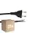 Opakowanie 25x Noxion Euro Kabel zasilający Czarny - C7 Europlug + Końcówki otwarte - 2m - 2 pole 0,75mm2