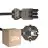 Opakowanie 25x Noxion GST-Kompatybilny Kabel zasilający - Płeć Żeńska + Schuko Europlug - Czarny 5m - 3 pole 0.75mm2