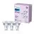 Opakowanie 3x Philips LED Spot GU10 PAR16 5W 390lm 36D - 840 Zimna Biel