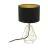 Eglo Lampa Stołowa Carlton 2 Stal Złoty Czarny | IP20 - Nadaje Się Do 1x E14 