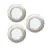 Opakowanie 3x Eglo Wpuszczany Spot Fueva 6 Plastikowy Satynowy Nikiel 11.1W 1350lm - 827-840-865 CCT