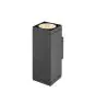 SLV Theo Pro L Up/Down Światło Ścienne Aluminium Antracyt 20W 2400lm - 827 Bardzo Ciepła Biel | Zewnętrzna - IP65 - Ściemnianie