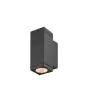 SLV Theo Pro S Up/Down Światło Ścienne Aluminium Antracyt 12W 1400lm - 827 Bardzo Ciepła Biel | Zewnętrzna - IP65