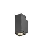 SLV Theo Pro S Światło Ścienne Aluminium Antracyt 3W 350lm - 827 Bardzo Ciepła Biel | Zewnętrzna - IP65