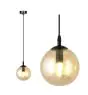 Emibig Lampa Wisząca Cosmo Stal Czarny | Nadaje Się Do 1x E14 - Max 10W