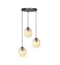 Emibig Lampa Wisząca Istar Stal Czarny | Nadaje Się Do 3x E27 - Max 10W