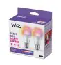 Podwójny pakiet 2x WiZ Smart LED E27 Gruszka Włókno Matowy 9W 806lm - 822-865 Przestrajalny Valkoinen + RGB | Ściemnianie - Zamienne 60W