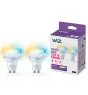 Podwójny pakiet 2x WiZ Smart LED Spot GU10 PAR16 5W 400lm 36D | Najlepsze Renderowanie Kolorów - Ściemnianie - Zamienne 50W