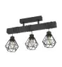 Eglo Lampa sufitowa Townshend 5 Stal Drewno Czarny | IP20 - Nadaje Się Do 3x E27 