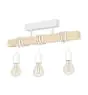 Eglo Lampa sufitowa Townshend Stal Valkoinen Drewno | IP20 - Nadaje Się Do 3x E27 